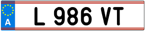 Trailer License Plate